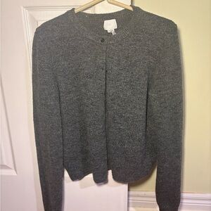 H&M Dark Gray Loose Fit Cardigan